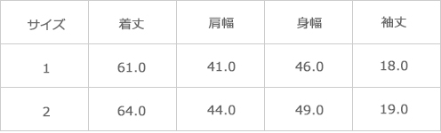 サイズ表