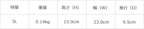 サイズ表