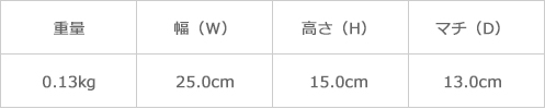 サイズ表