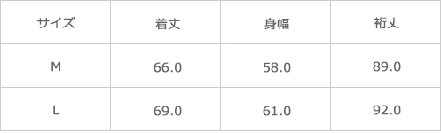 サイズ表