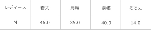 サイズ表