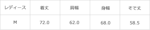 サイズ表