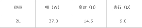 サイズ表