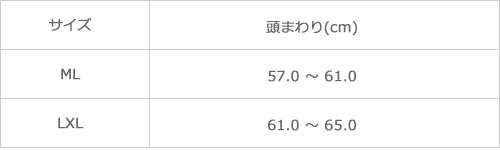 サイズ表