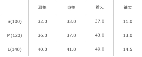 サイズ表