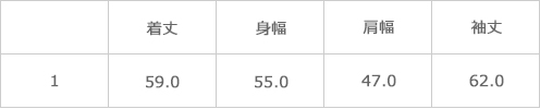 サイズ表