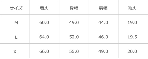 サイズ表