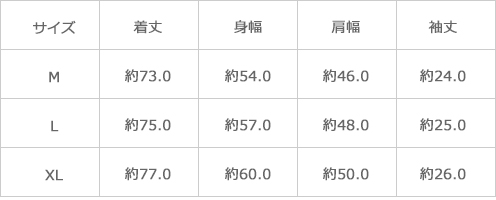 サイズ表