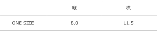 サイズ表