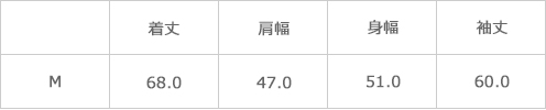 サイズ表