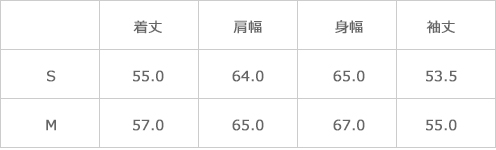 サイズ表