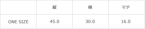 サイズ表
