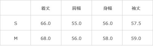 サイズ表