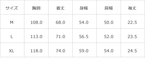 サイズ表
