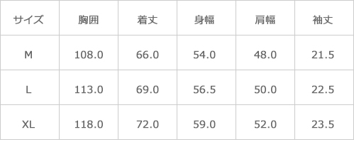 サイズ表