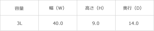 サイズ表