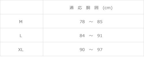 サイズ表