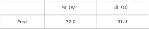 サイズ表