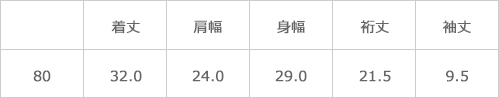 サイズ表