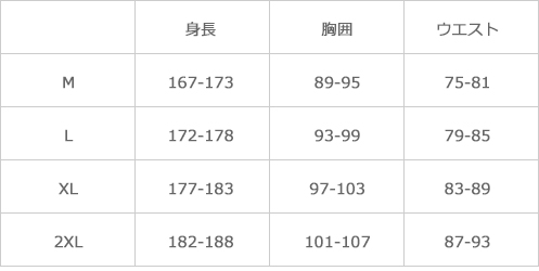 サイズ表