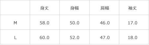 サイズ表