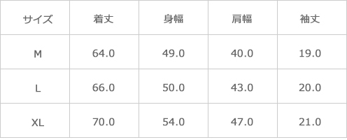サイズ表