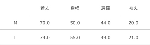 サイズ表