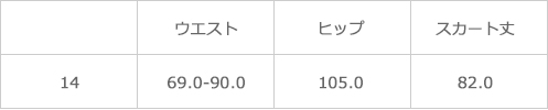 サイズ表