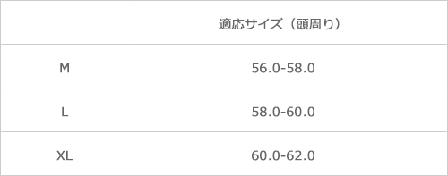 サイズ表