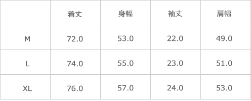 サイズ表