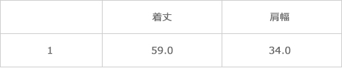 サイズ表