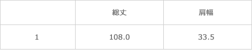 サイズ表