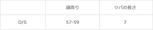 サイズ表
