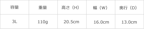サイズ表