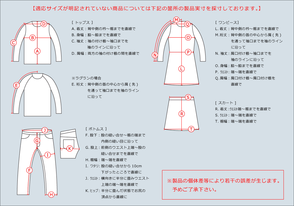 当店の計測方法はこちら