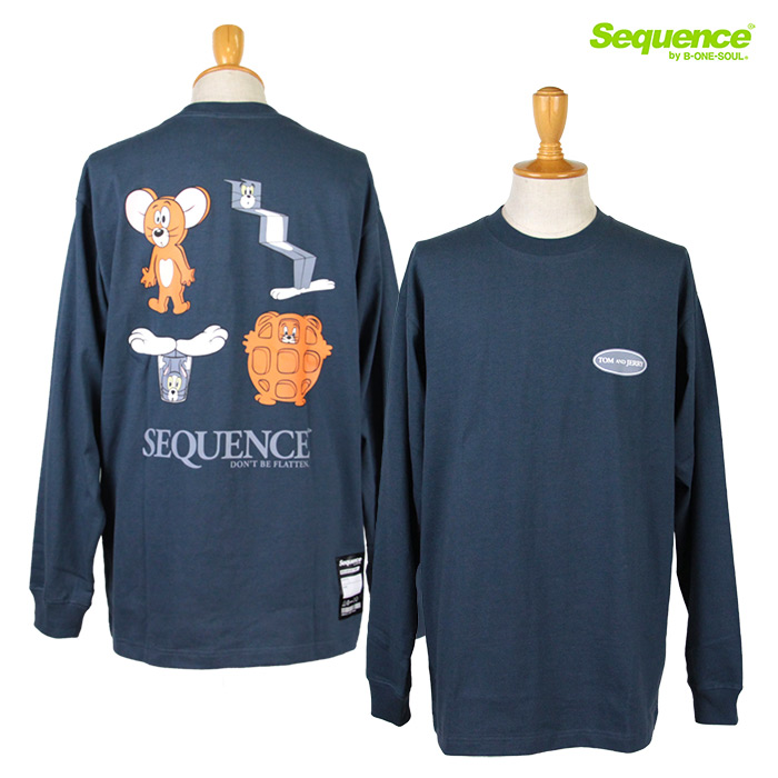 Sequence,シーケンス,ロンT,長袖Tシャツ,トムとジェリー,T-0770907