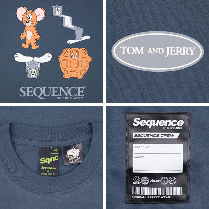 Sequence,シーケンス,ロンT,長袖Tシャツ,トムとジェリー,T-0770907
