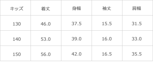 サイズ表