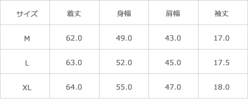 サイズ表