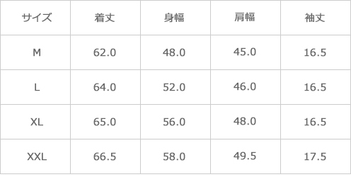 サイズ表