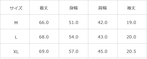 サイズ表