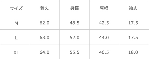サイズ表