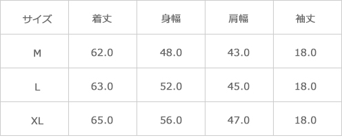 サイズ表