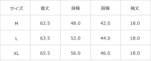 サイズ表