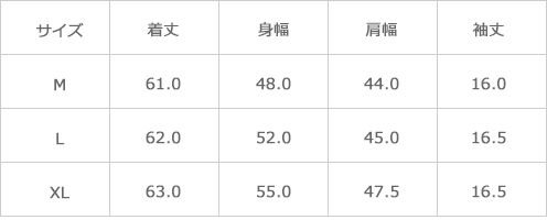 サイズ表